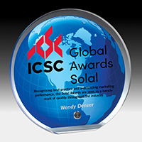 7568-2S (Screen Print), 7568-2L (Laser) - Globe Graphic Award - 5" Dia